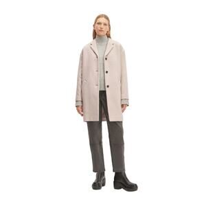 Everlane The Italian ReWool Cocoon Peacoat Button Front Oatmeal Classy Preppy L